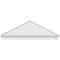 Ekena Millwork Peaked Cap Smooth Architectural PVC Combination Pediment, 74"W x 25-3/8"H x 2-3/4"P (Pitch 6/12) PEDPC074X255PKC00 - alternate 2